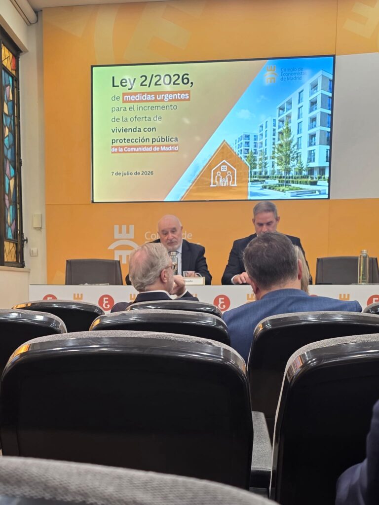 Jornada sobre la Ley 2/2026 de Vivienda en el Colegio de Economistas de Madrid