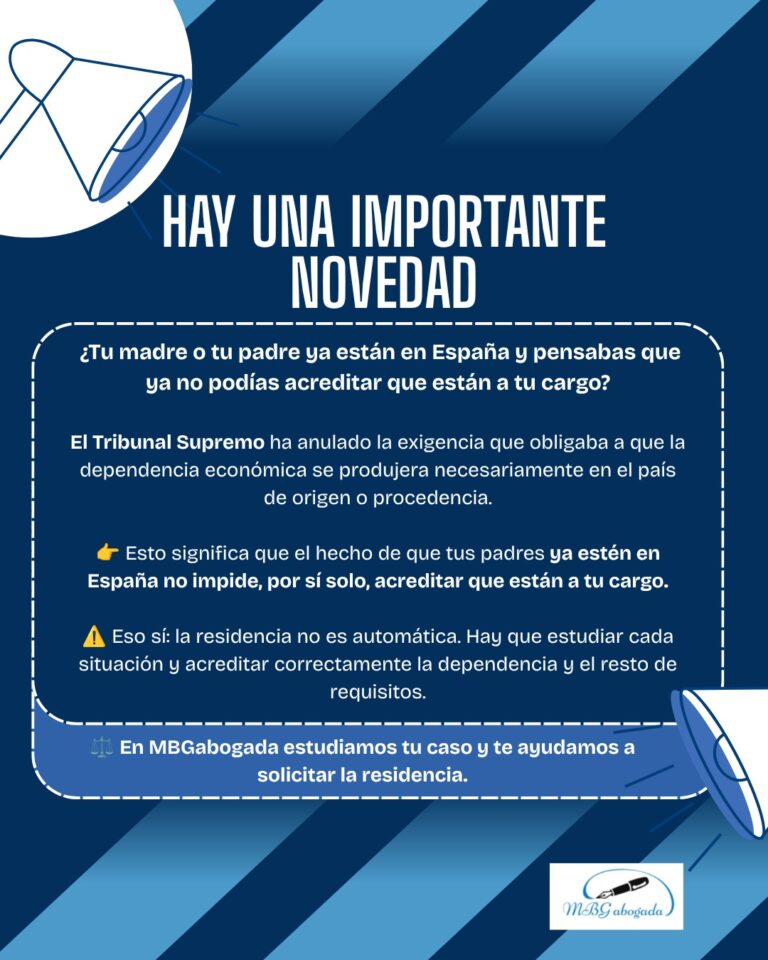 El Tribunal Supremo abre una nueva posibilidad para ascendientes que ya se encuentran en España