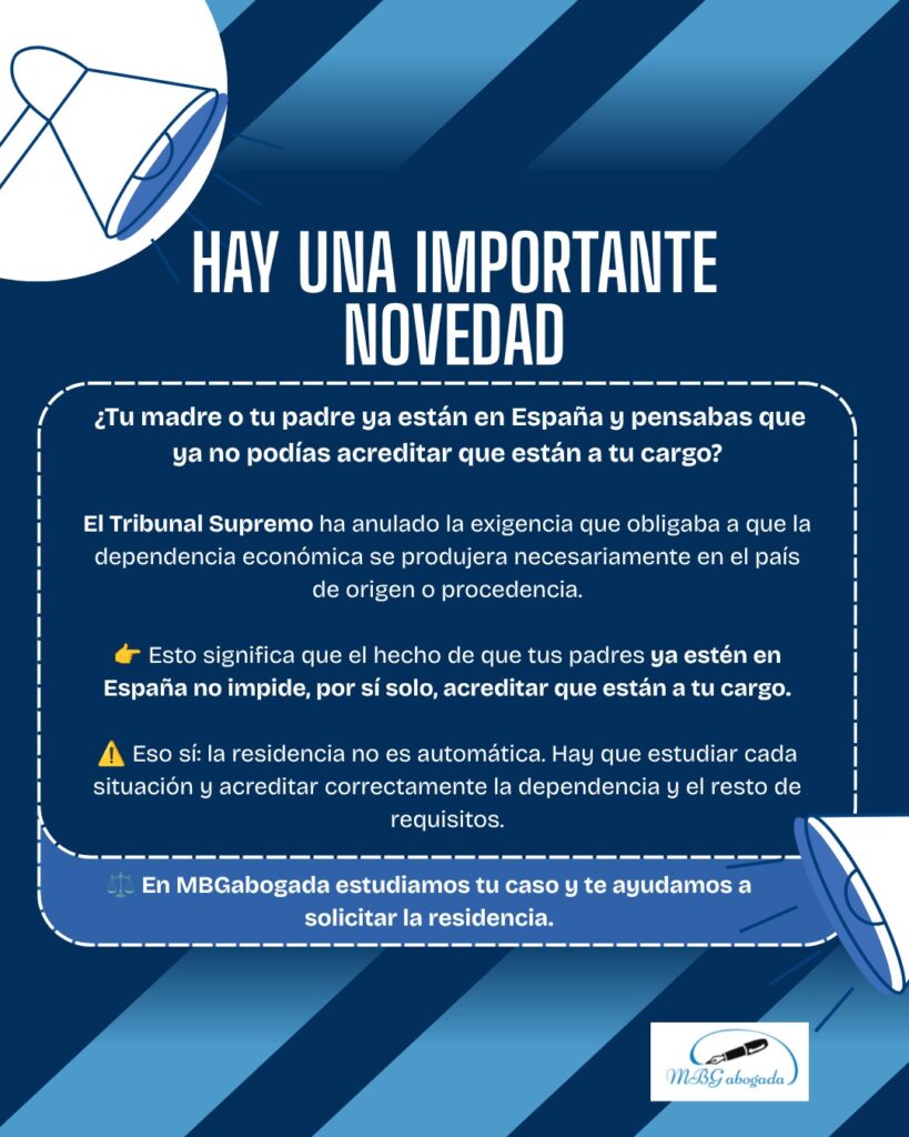 El Tribunal Supremo abre una nueva posibilidad para ascendientes que ya se encuentran en España