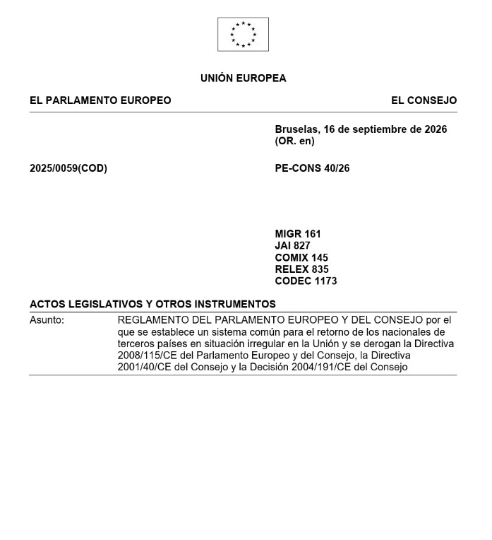 La Unión Europea avanza hacia un nuevo sistema común de retorno de extranjeros en situación irregular